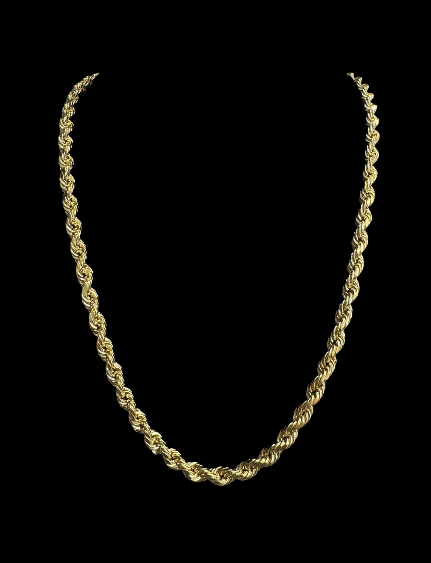 14K GOLD ROPE HOLLOW CHAIN (12.7GR 5.5MM 22")