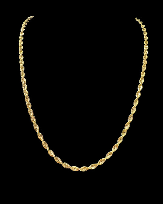 CADENA ROPE HOLLOW 7.6GR 4MM 14K 24"