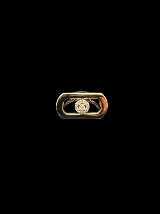 14K GOLD CZ  RING (2.2GR 6.5")