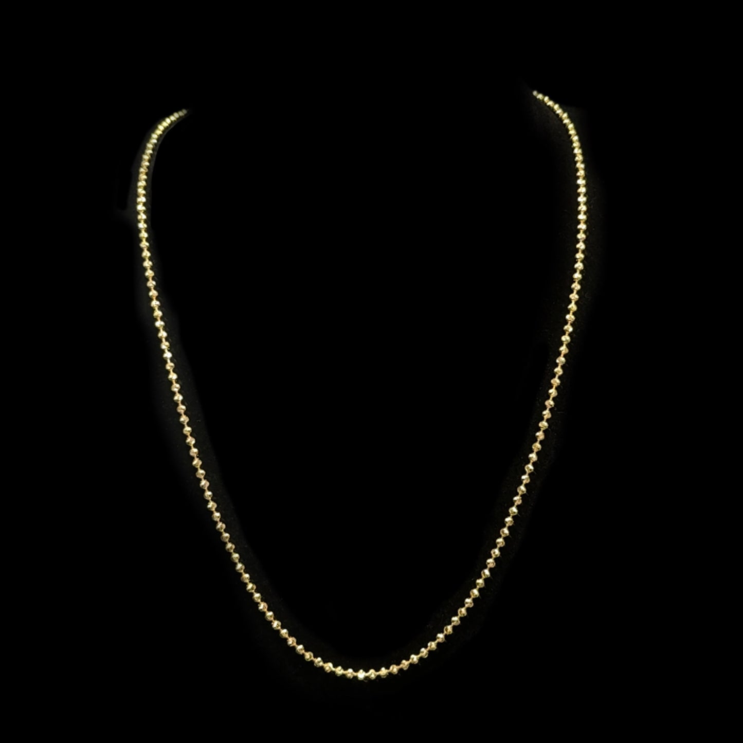 CADENA MOON CUT AMARILLA 18.8GR 3.3MM 14K 20"