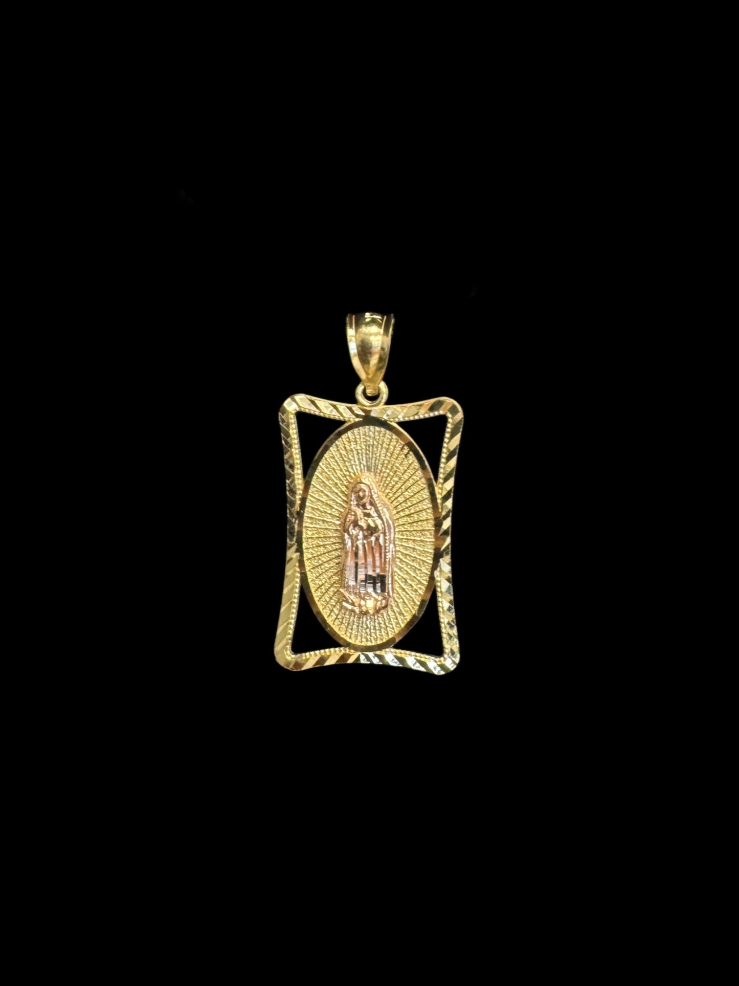 14K GOLD VIRGEN MARIA PENDANT (3GR)