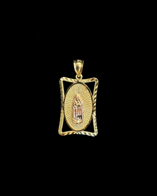 14K GOLD VIRGEN MARIA PENDANT (3GR)