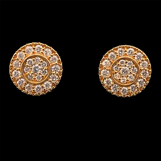 ARETES LIBRA ESTERLINA AMARILLO 0.525CT 14K