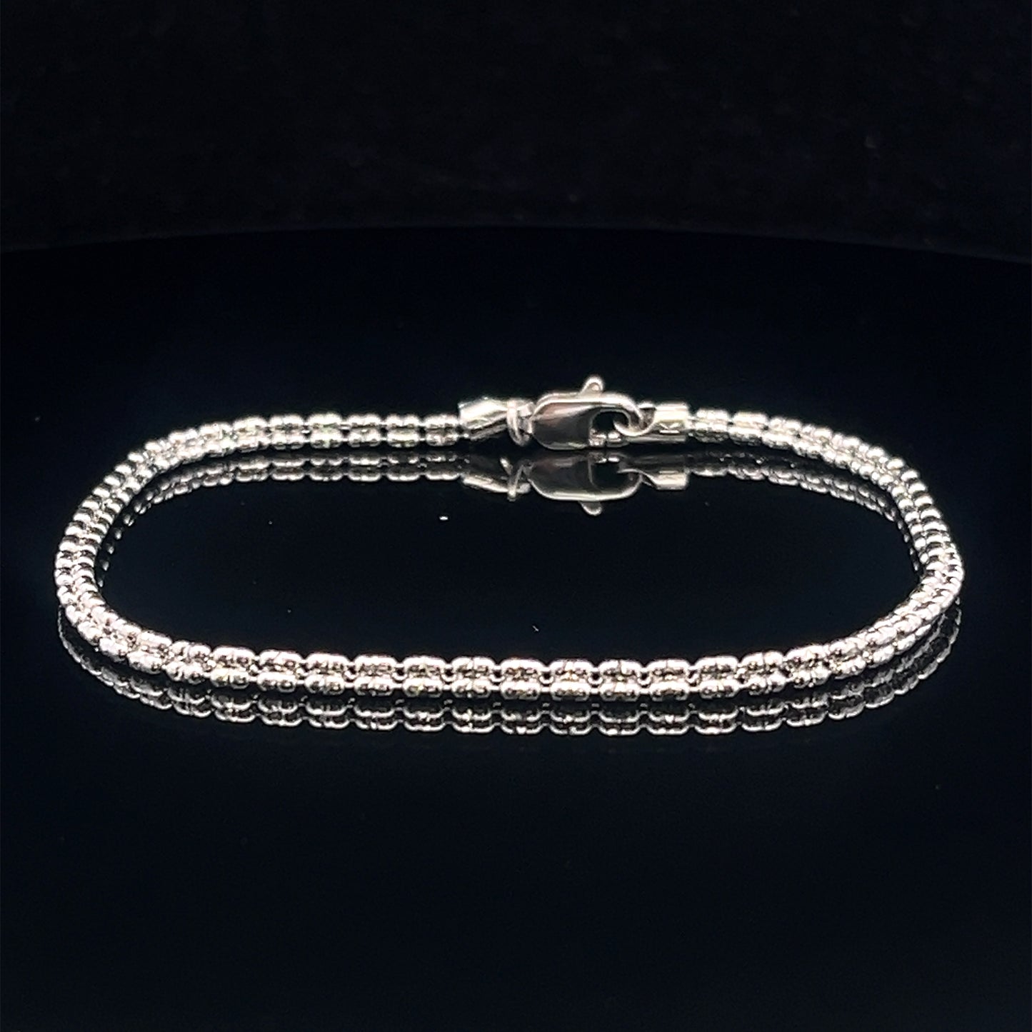 BRAZALETE MOON ICE BLANCO 7.8GR 3.3MM 14K 9"