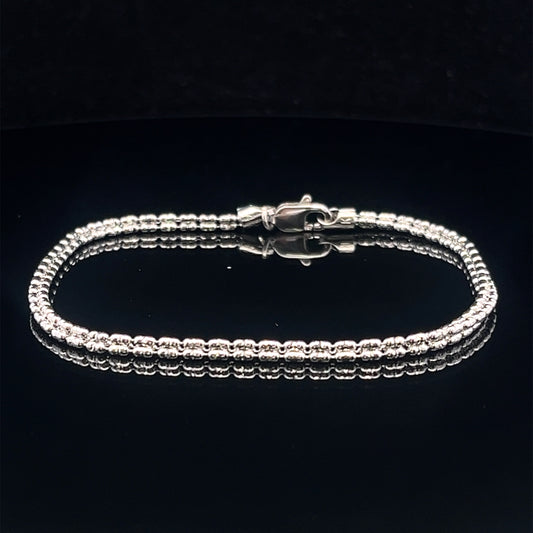 BRAZALETE MOON ICE BLANCO 7.8GR 3.3MM 14K 9"