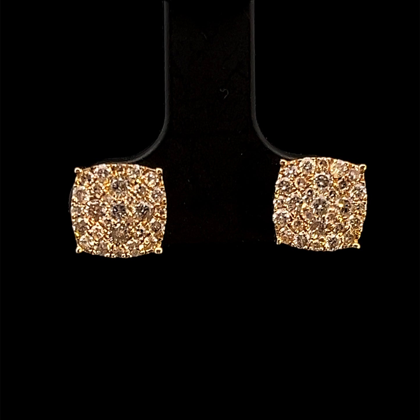 ARETES CUADRADOS SMALL YELLOW 1.9GR 0.86CT 14K