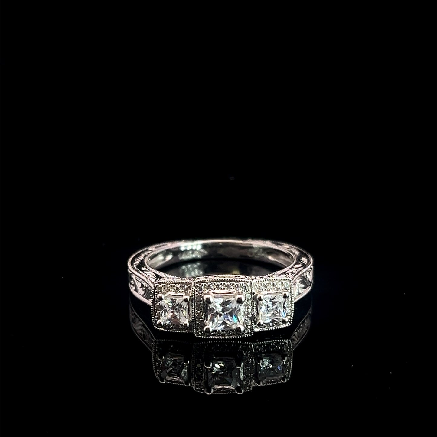 ANILLO COMPROMISO CZ 5.8GR 14K 7"