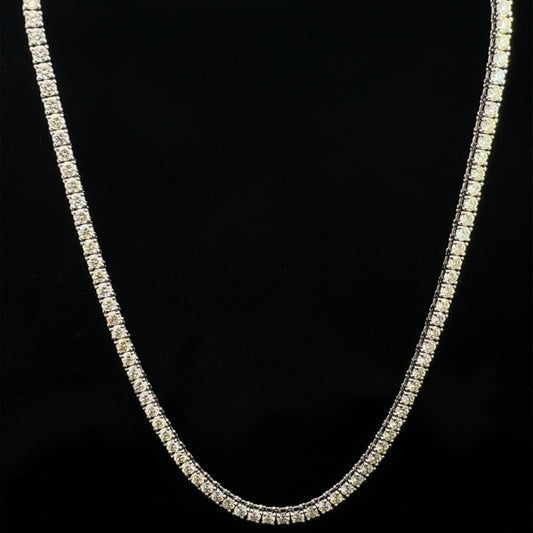 White Gold Tennis Chain 10.5CT 18.5GR 2.5MM 14K 16"