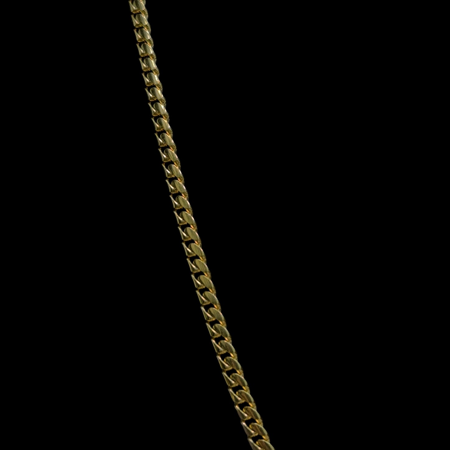 CADENA CUBANA SOLIDA AMARILLA 16.3GR 3.2MM 14K 20"