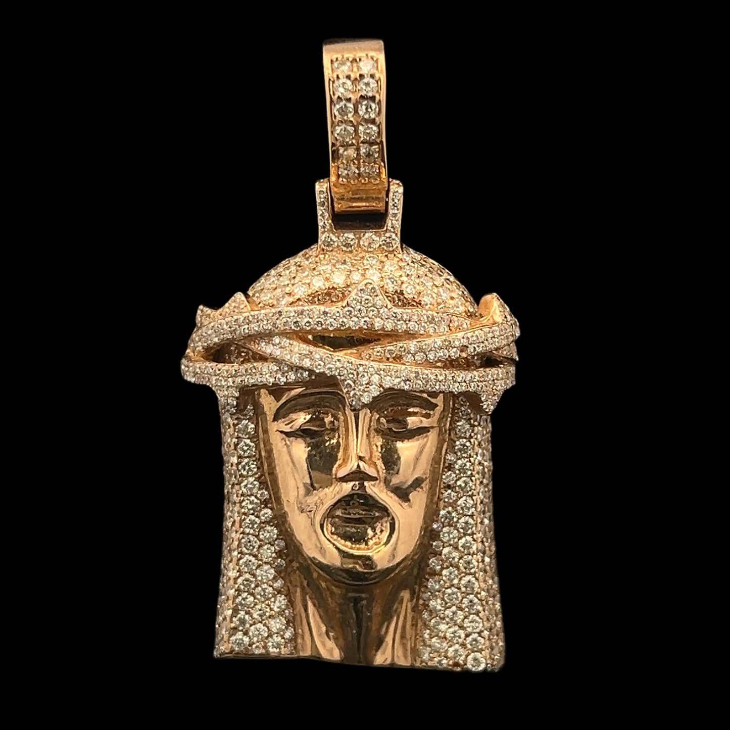 Yellow Gold Jesus Piece 2.4CT 22.5GR 14K