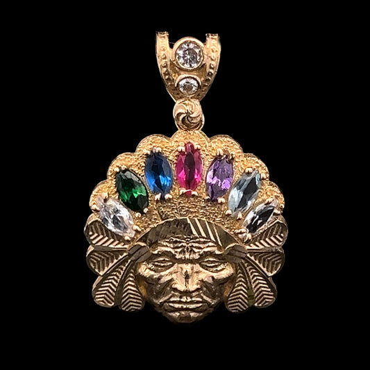 PENDANT INDIO CZ 4.3GR 14K