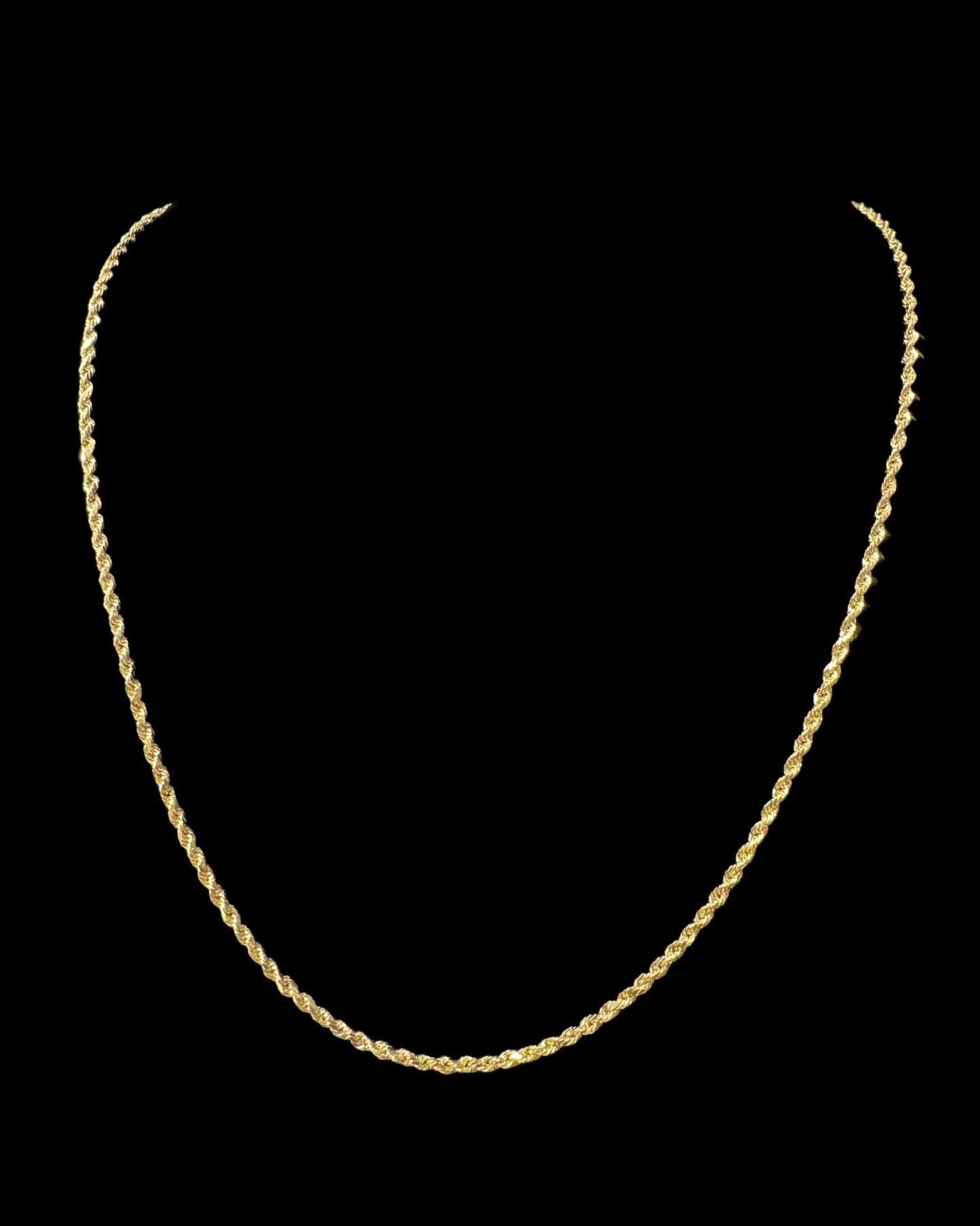 CADENA ROPE HOLLOW 3.2GR 2MM 14K 22"