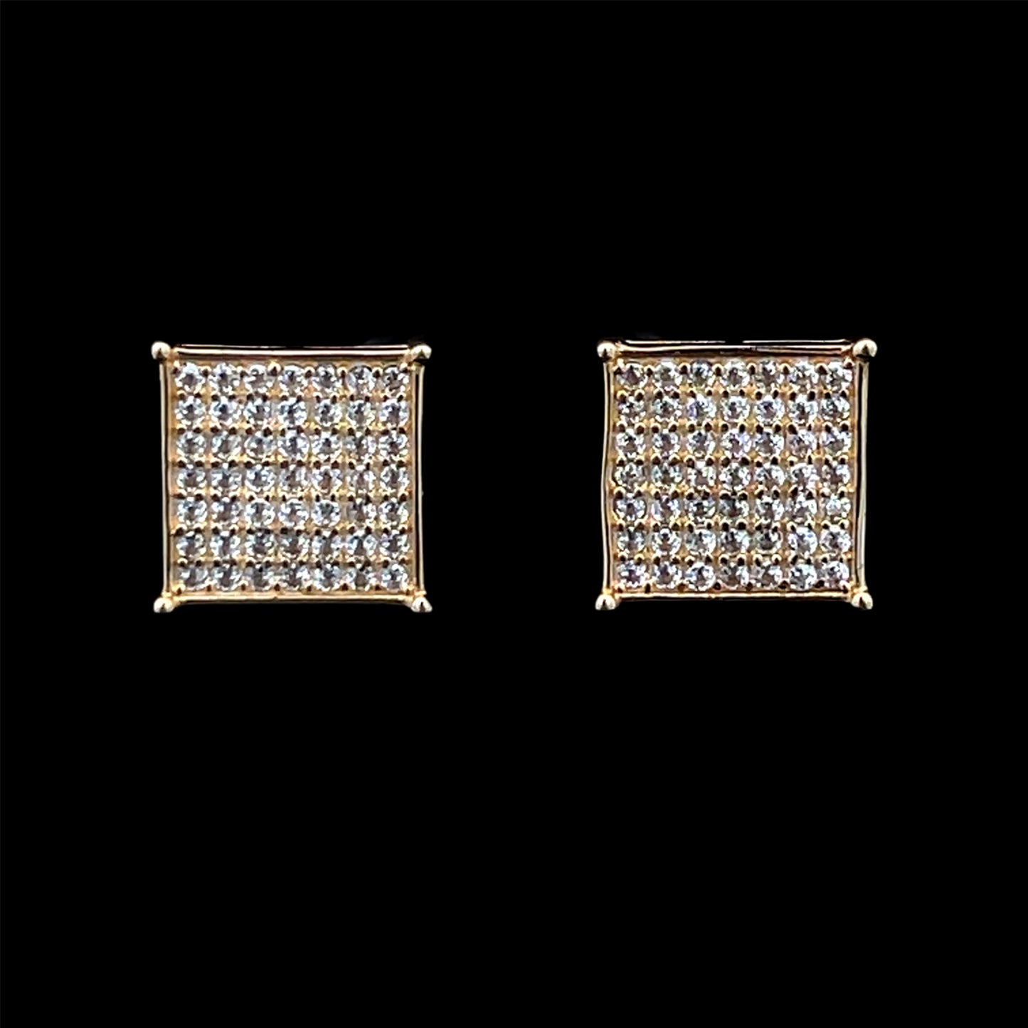 ARETES CUADRADO CZ 2.9GR 14K