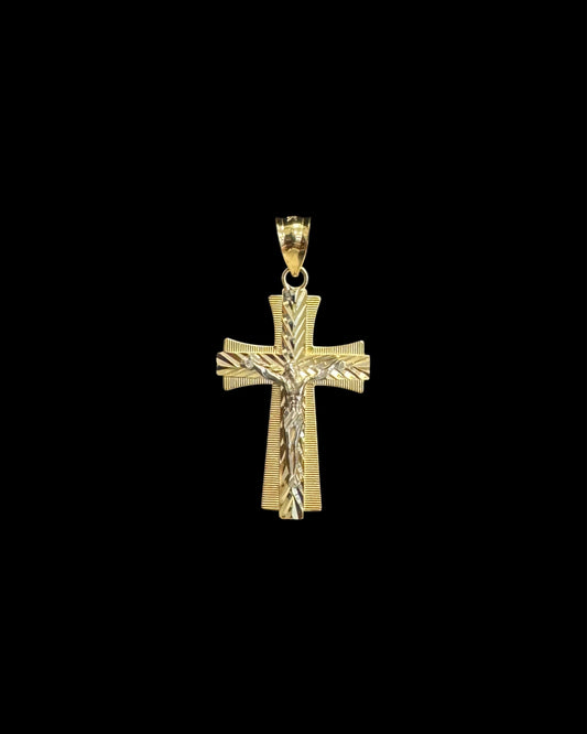 14K GOLD CROSS PENDANT (4GR)