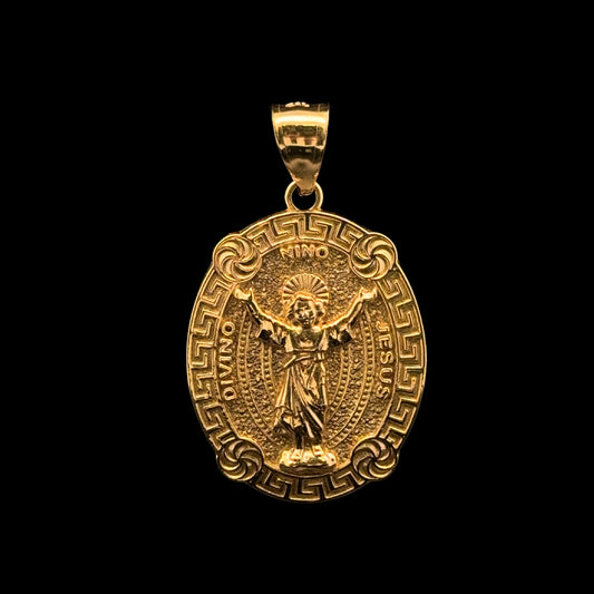 PENDANT MEDALLA NINO JESUS 3.9GR 14K