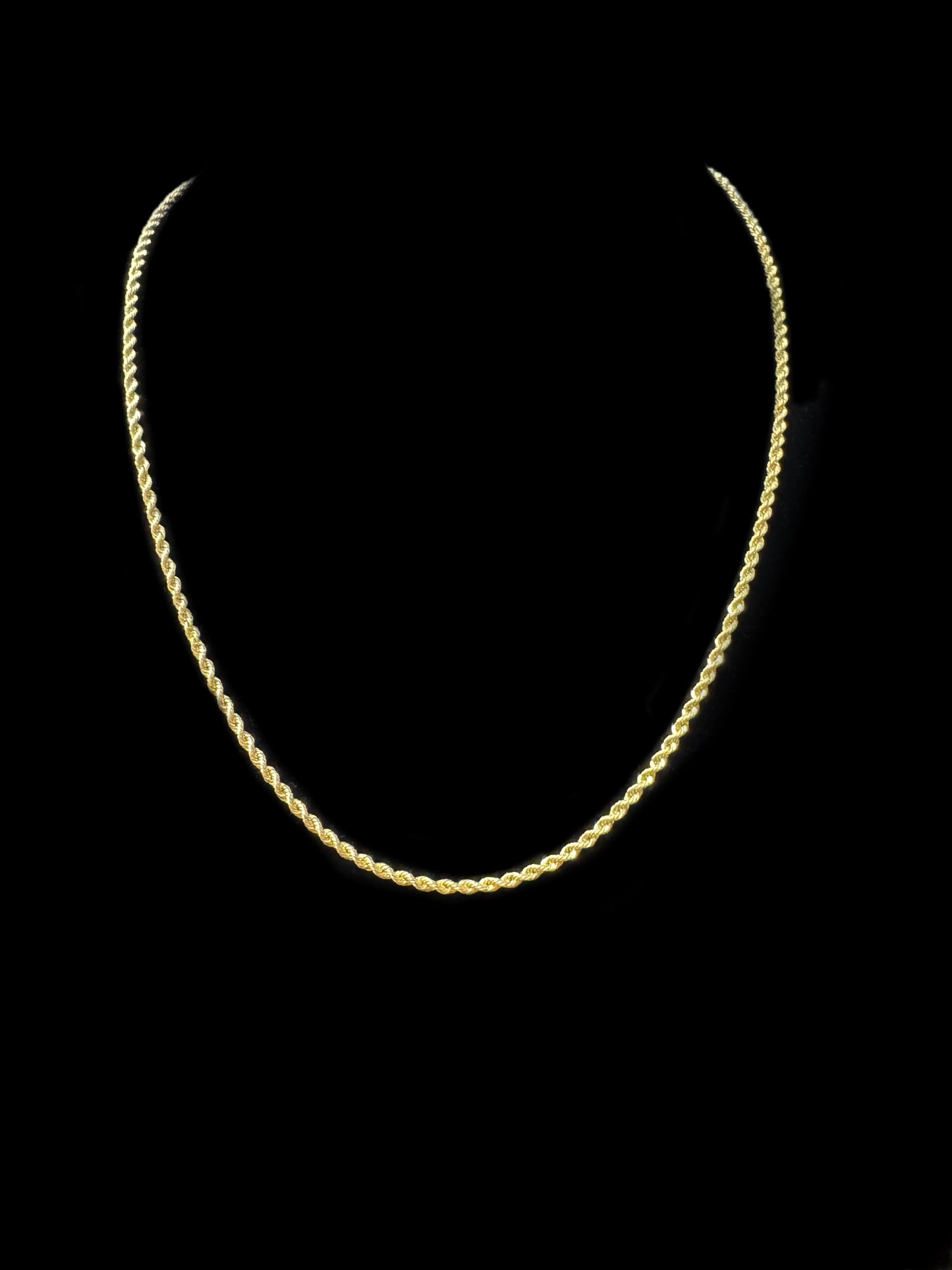 CADENA ROPE AMARILLA 3.8GR 2.5MM 14K 22"