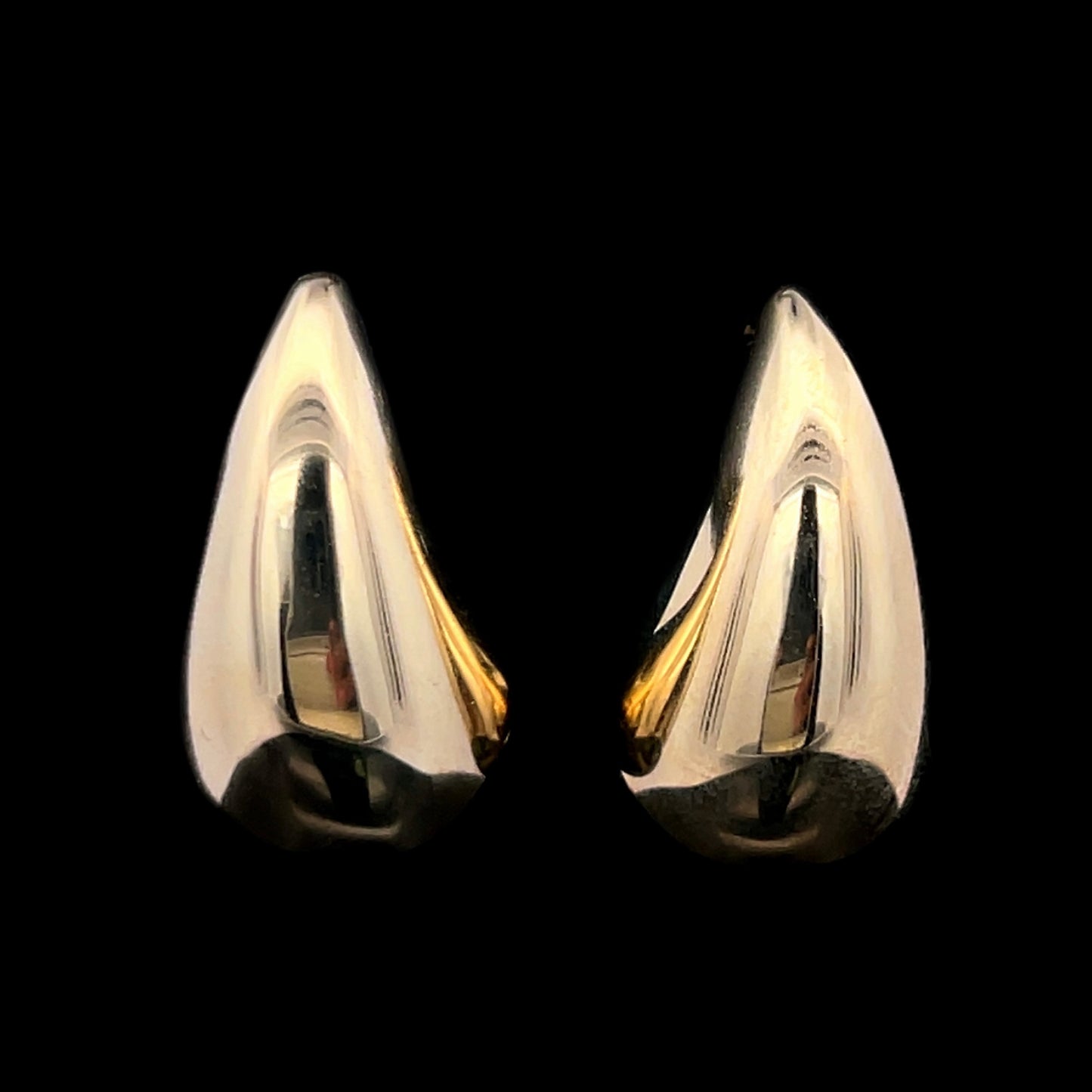 ARETES GOTA DE AGUA LARGE 4.7GR 2.3CM 14K