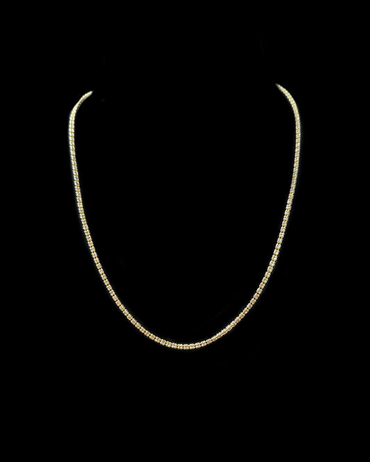 14K YELLOW GOLD MOON ICE (9.2GR 3MM 16")