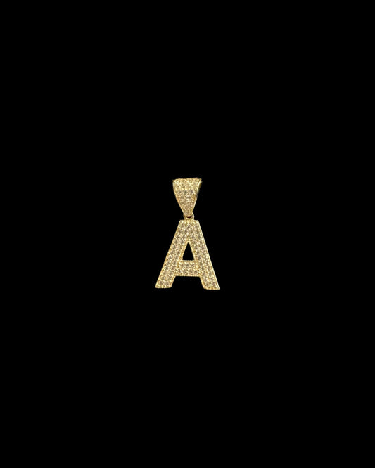 14K GOLD PENDANT LETTER A CZ (2GR)