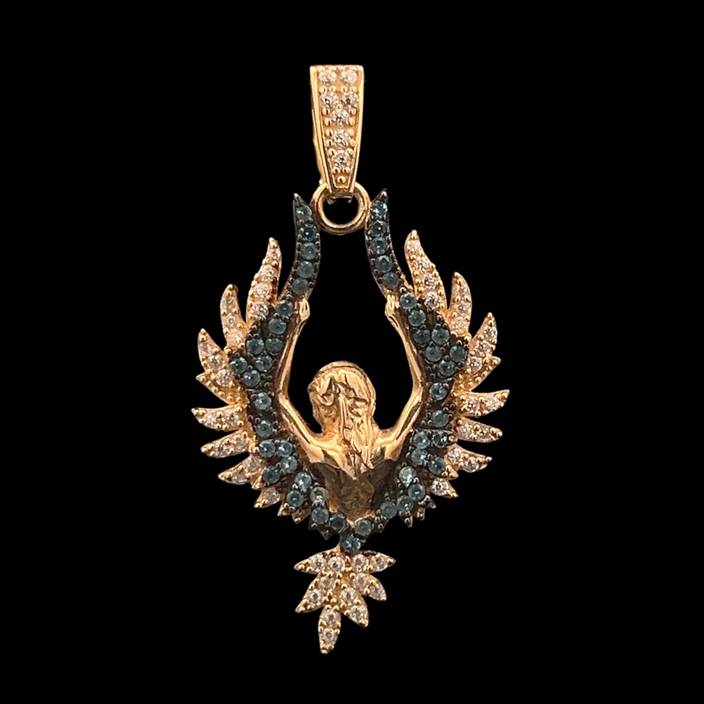 Phoenix Pendant (CZ) 4.8GR 14K