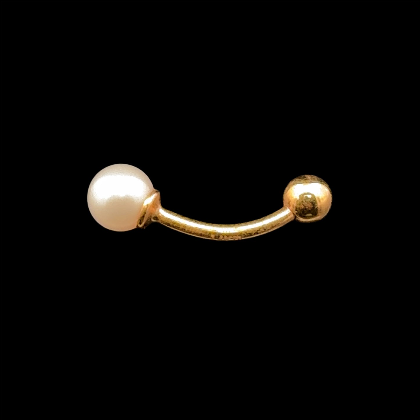 PIERCING OMBLIGO PERLA 14K