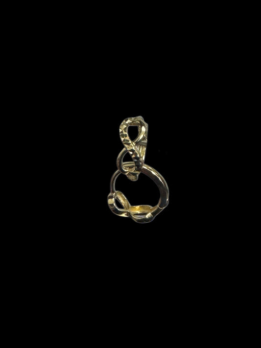 14K GOLD HUGGIES INFINIT EARRINGS (1.4GR)