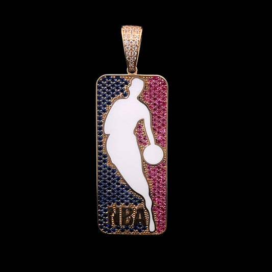 PENDANT NBA CZ 9.3GR 14K