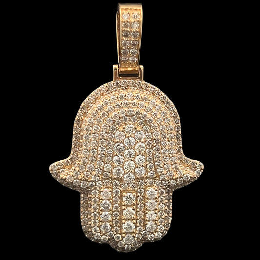 HAMSA DIAMANTES AMARILLO 10.5GR 14K