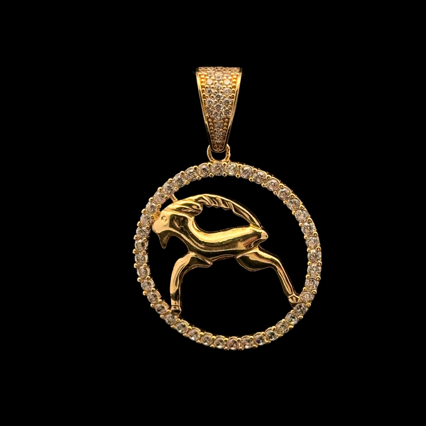 PENDANT SIGNO ZODIACO ARIES CZ 4.3GR 14K