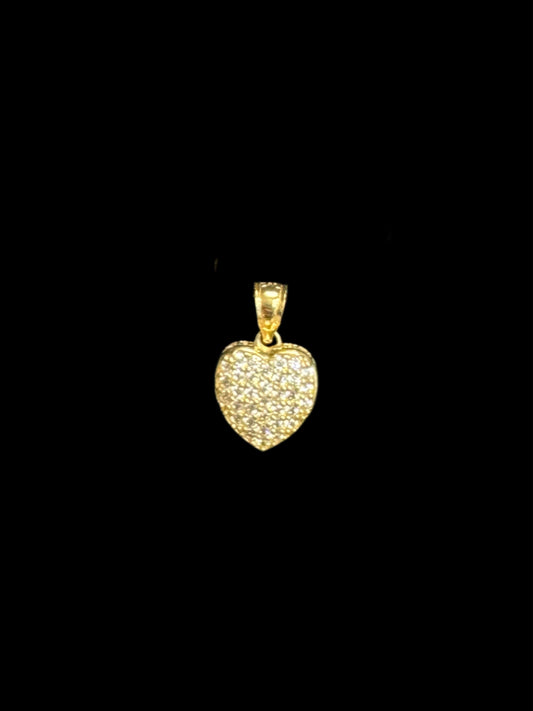 14K HEAT CZ PENDANT (1.6GR)