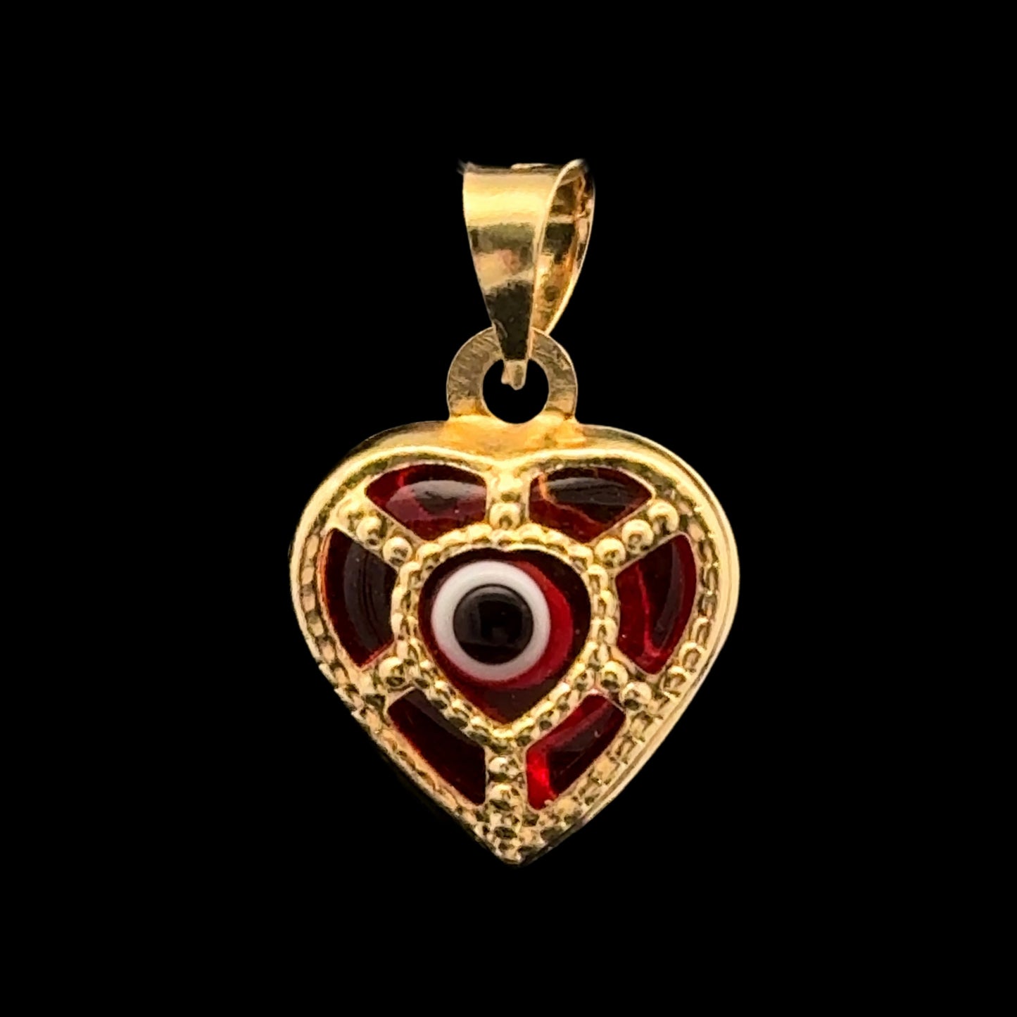 Yellow Gold Turco Heart Pendant 1.1GR 14K