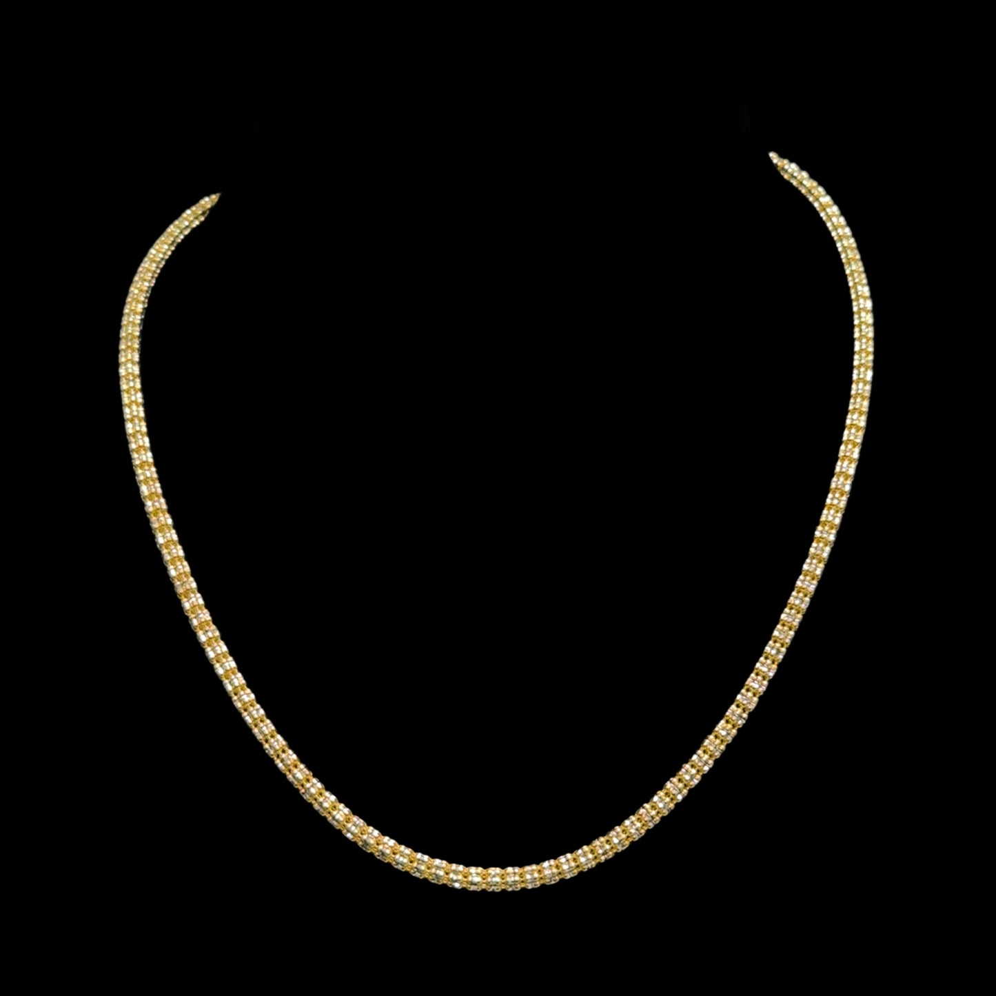 CADENA MOON ICE AMARILLA 18.8GR 3.8MM 14K 18"