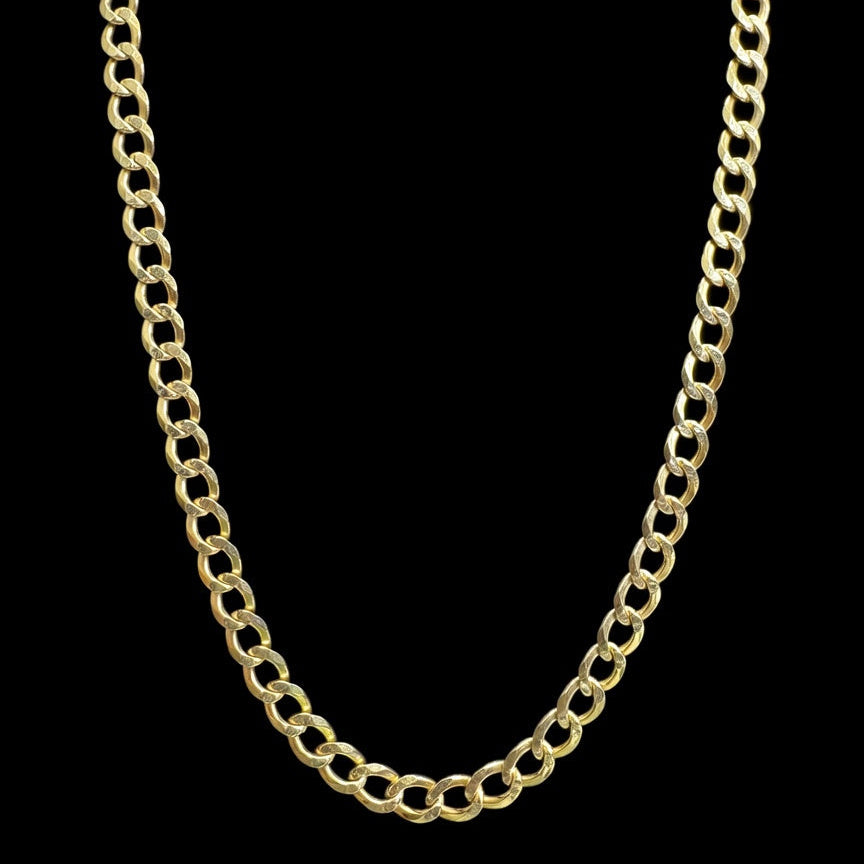 925 SILVER CUBAN CHAIN  (24.3GR 6MM 22")