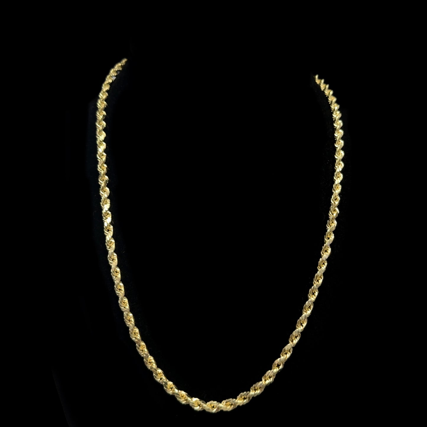 Hollow Yellow Gold Rope Chain 5.7GR 2.8MM 14K 20"