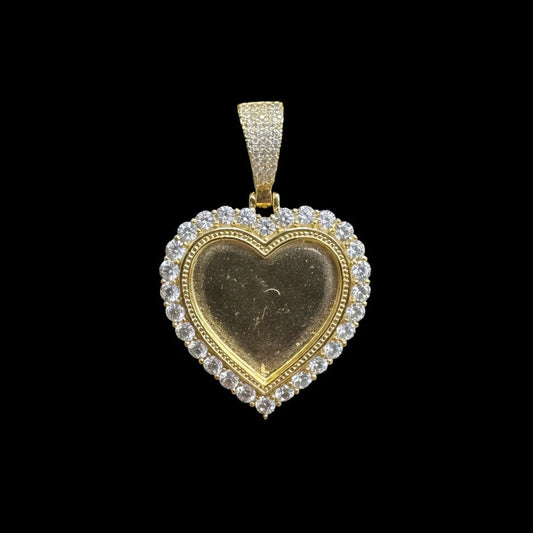 925 HEART PENDANT CUBIC ZIRCONIA (15.6GR)