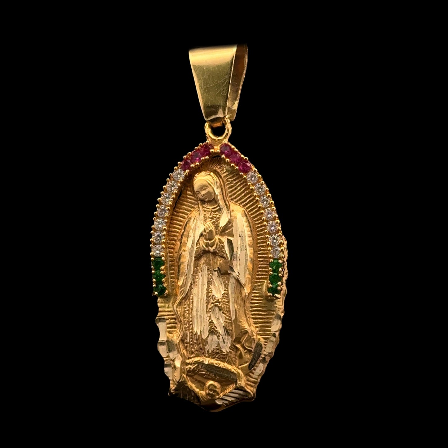 PENDANT VIRGEN GUADALUPE CZ 11.2GR 14K