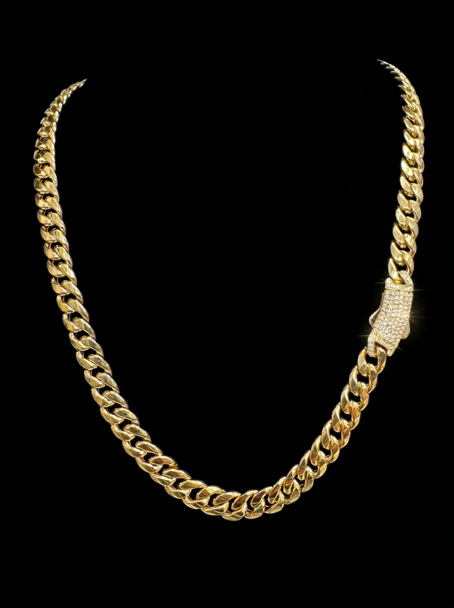14K GOLD JINGLE BELL CHAIN (25.3GR 8MM 22")