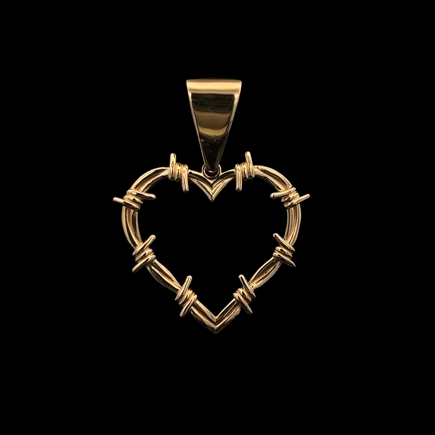 PENDANT CORAZON ESPINAS 3.7GR 14K