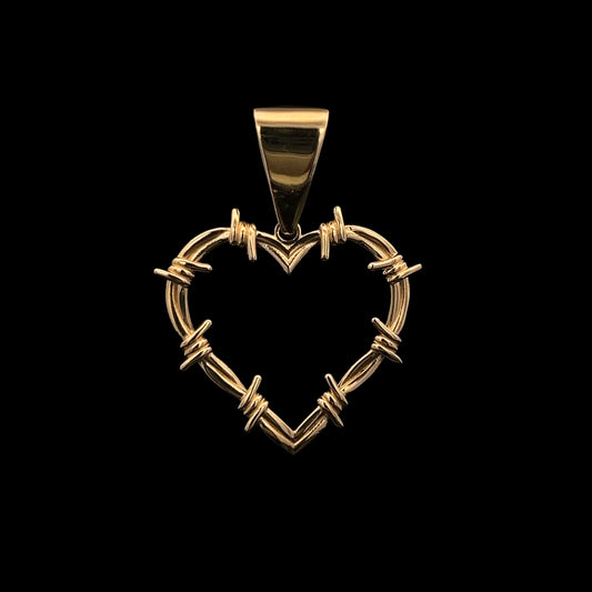 PENDANT CORAZON ESPINAS 3.7GR 14K