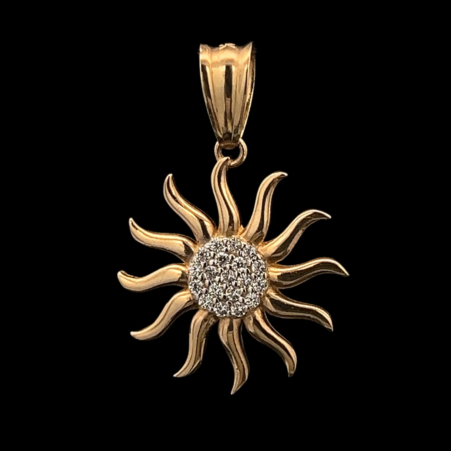 PENDANT SOL CZ 1.4GR 14K