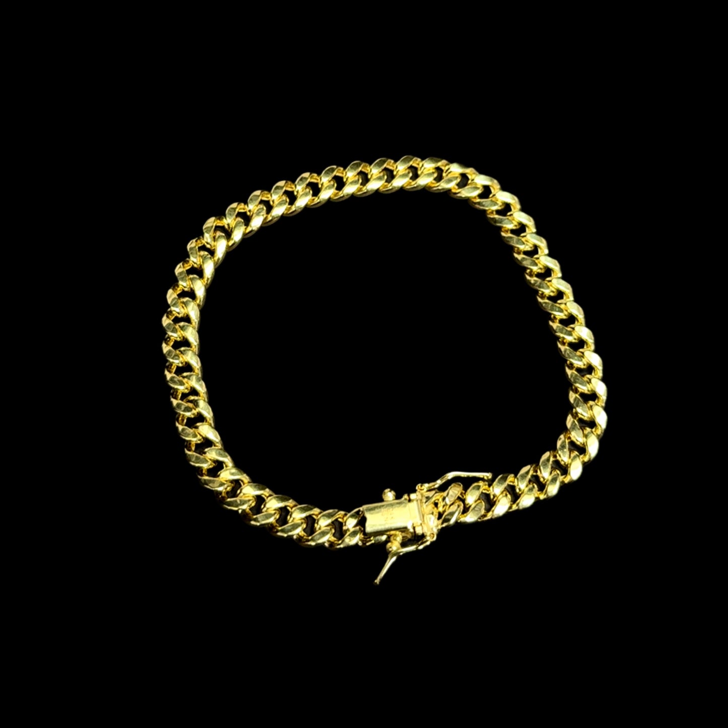 BRACELET MIAMI CUBAN HALLOW 9.5GR 6MM 14K 7.5"