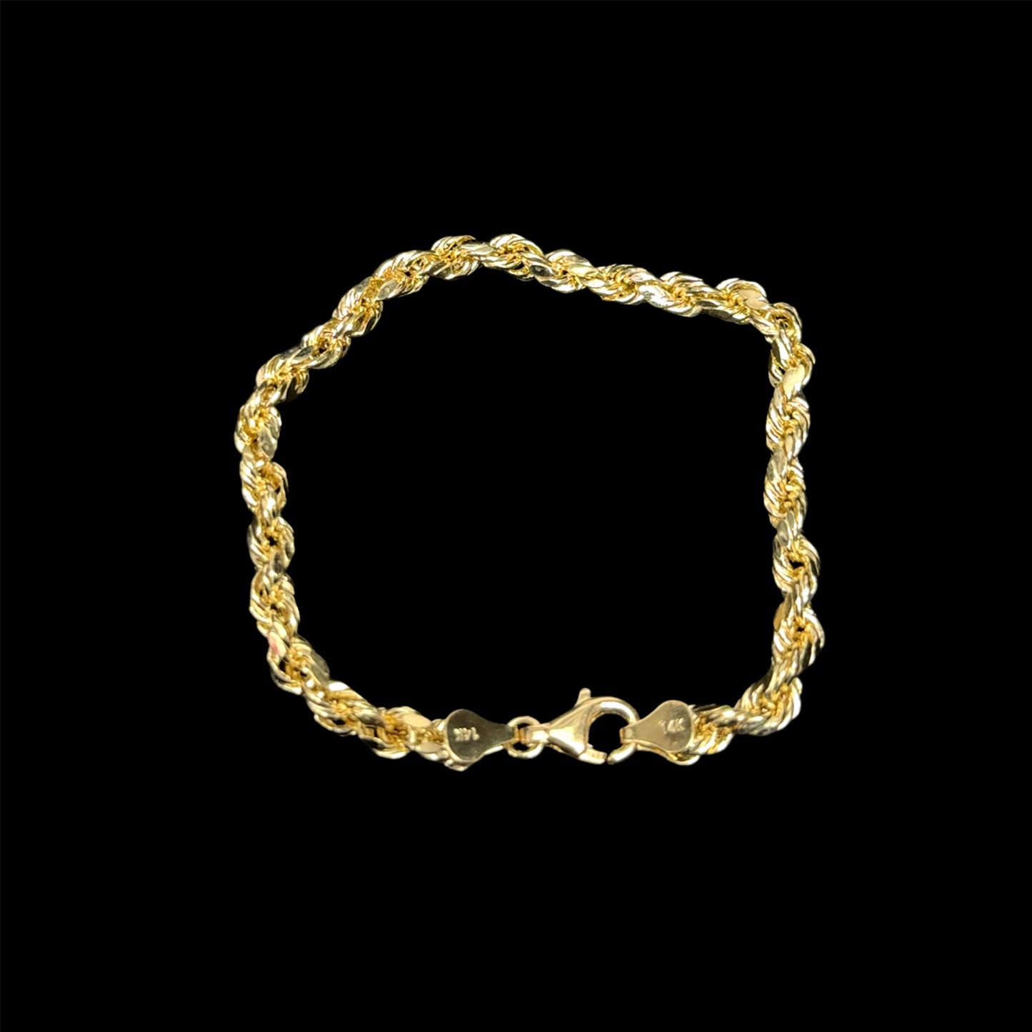 BRACELET ROPE AMARILLO 5.3GR 14K 8"