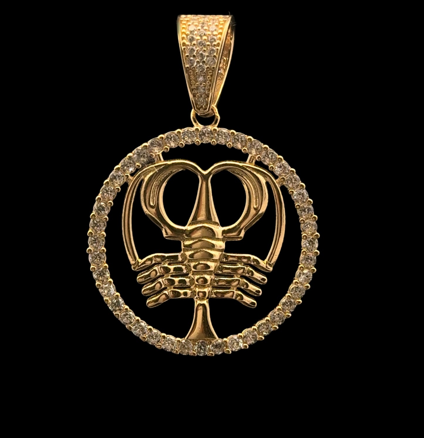 PENDANT SIGNO ZODIACO CANCER CZ 4.5GR 14K