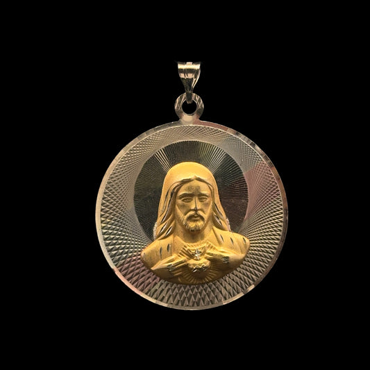 PENDANT JESUS CIRCULO 12.3GR 14K 4CM