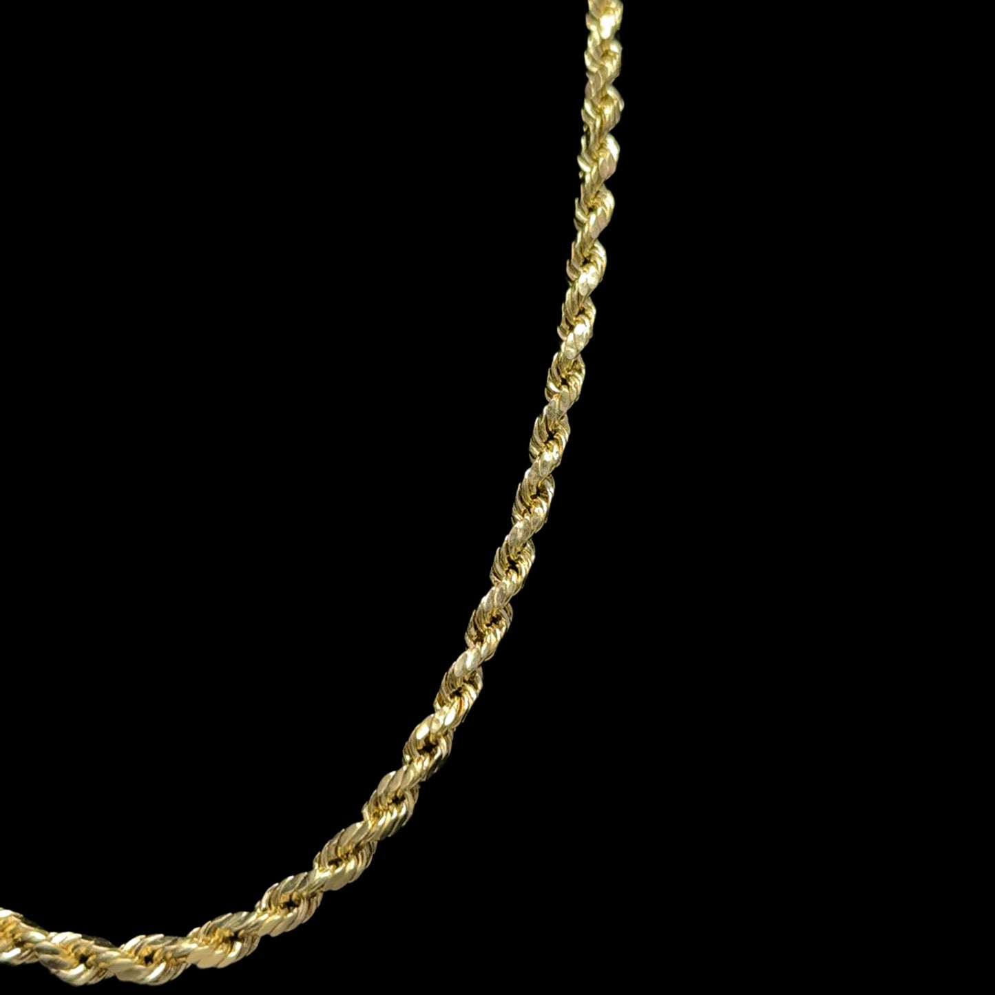 Hollow Yellow Gold Rope Chain 5.7GR 2.8MM 14K 20"