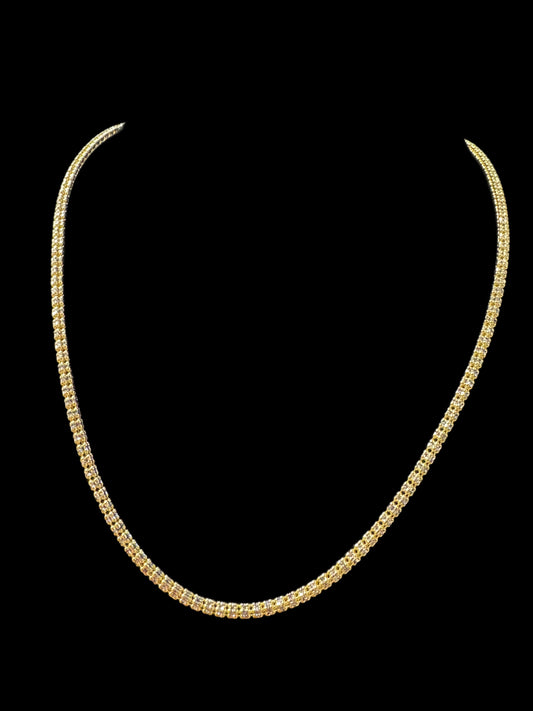 CADENA MOON ICE HOLLOW YELLOW 16.7GR 3.3MM 14K 20"