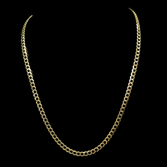 CADENA CUBANA CLASICA SOLIDA 13.5GR 5MM 22" 14K