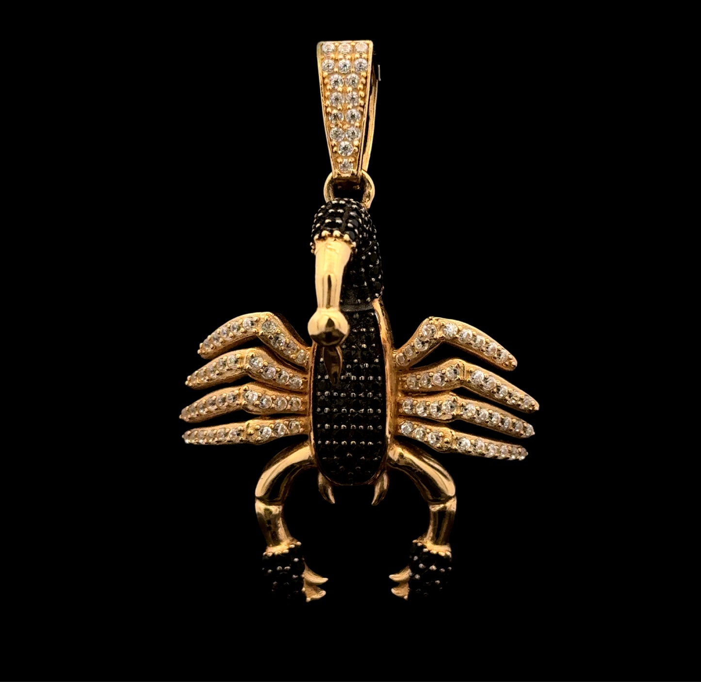 Black Scorpion Pendant (CZ) 9GR 14K