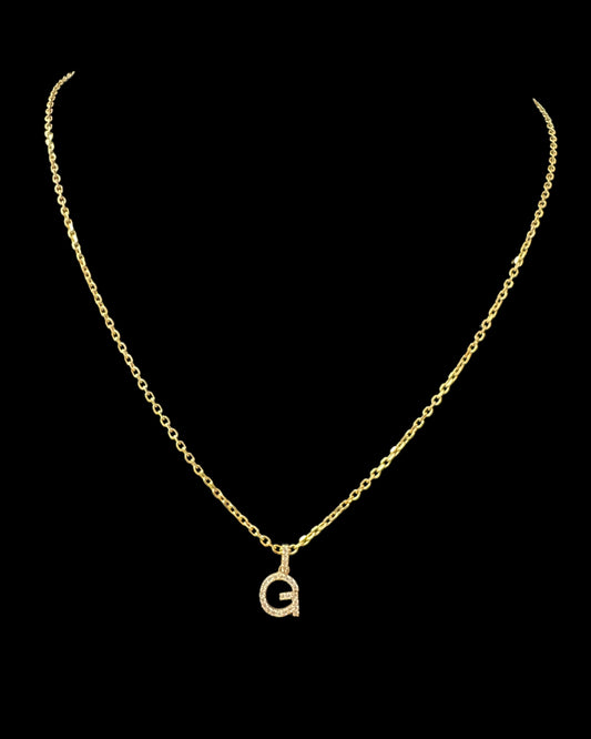 Letter G Necklace 3.5GR 14K 18"