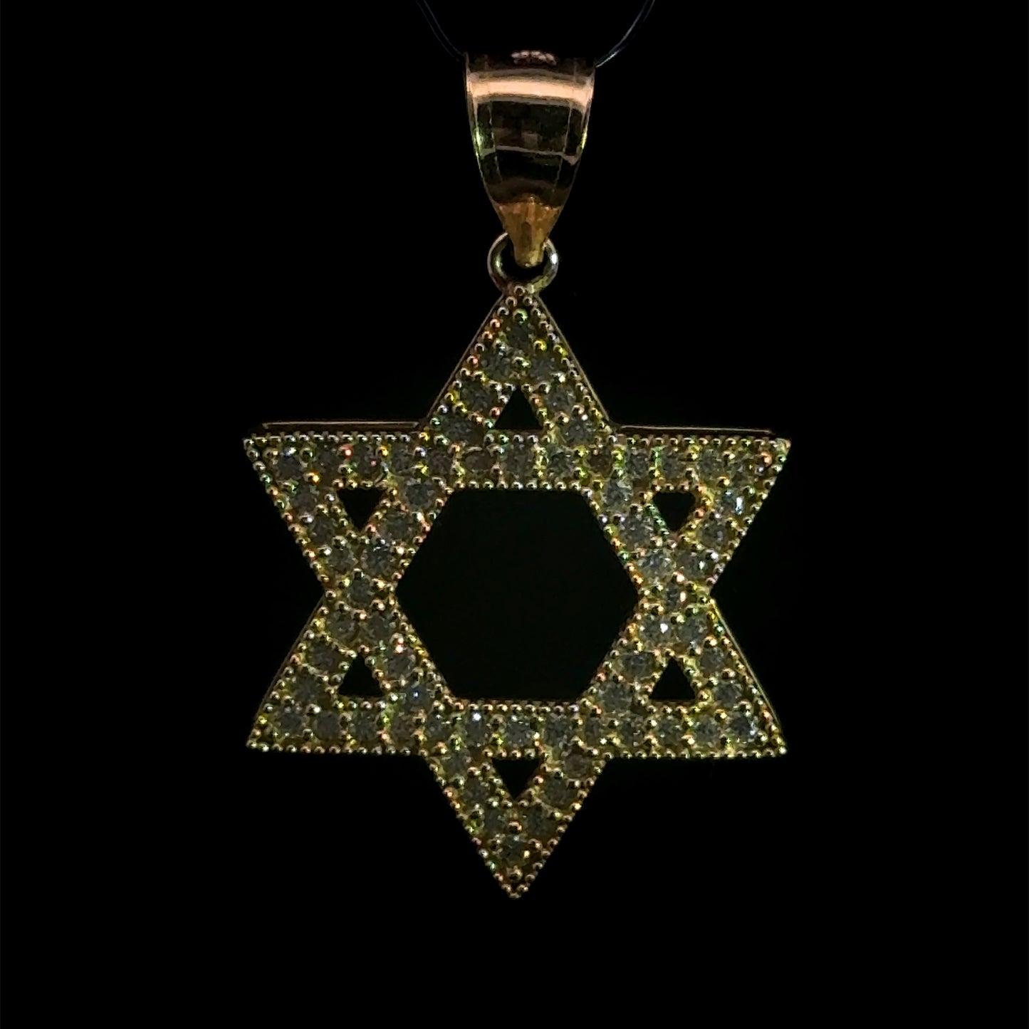 Star Of David Pendant (CZ) 3.3GR 14K